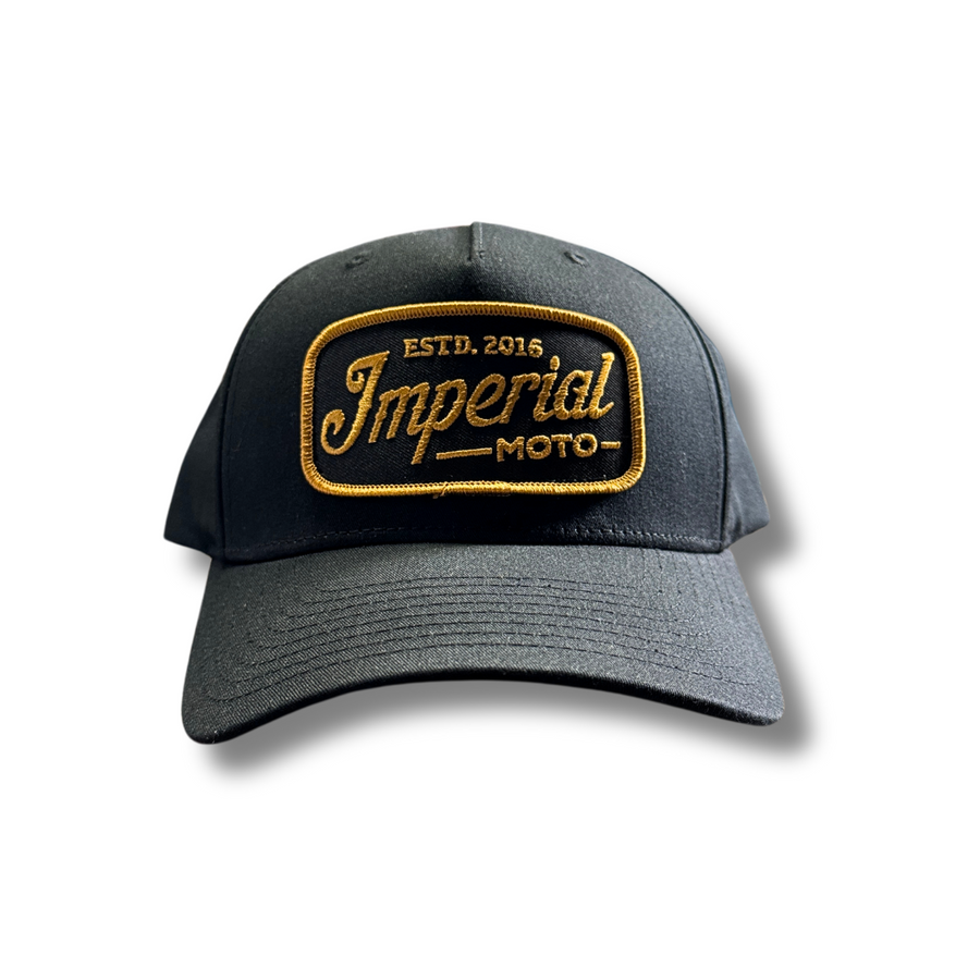 LIMITED EDITION Imperial Moto 5 Panel Hat Black