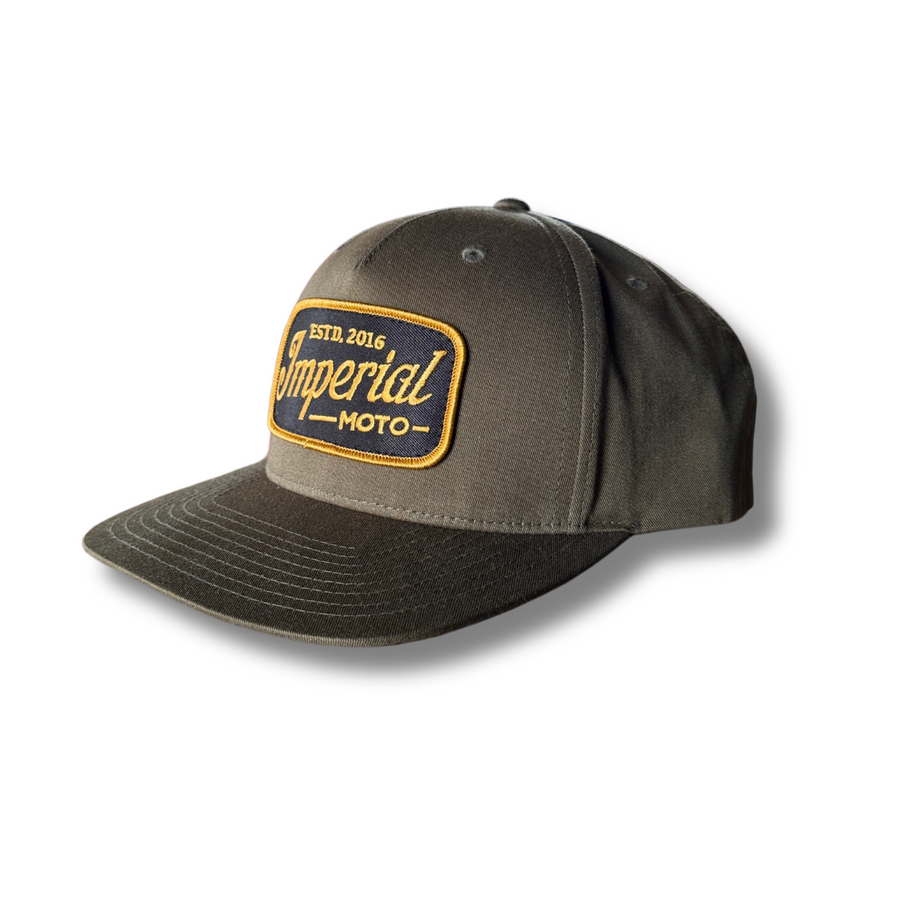LIMITED EDITION Imperial Moto 5 Panel Hat Olive