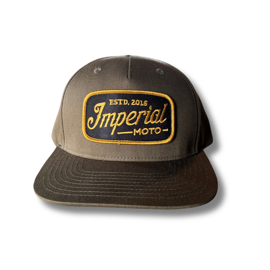 LIMITED EDITION Imperial Moto 5 Panel Hat Olive