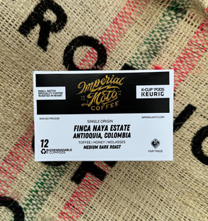 IMPERIAL MOTO COFFEE K-Cups: Colombia | Finca Naya Estate