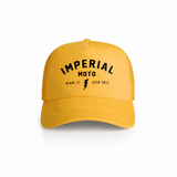 Imperial Moto Yellow Varsity Trucker Hat - LIMITED EDITION