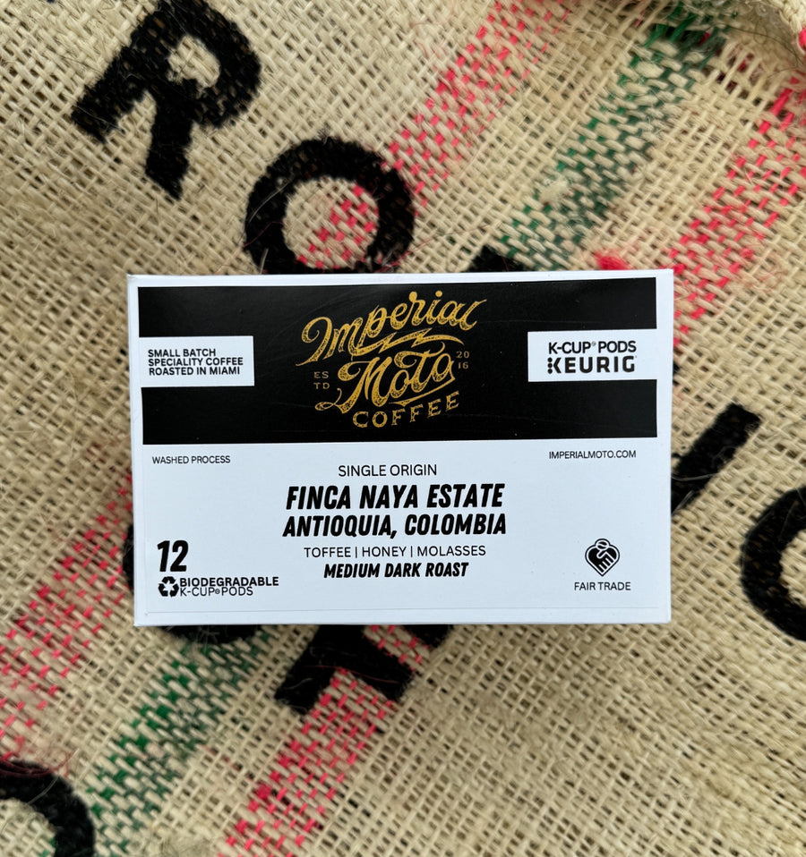 IMPERIAL MOTO COFFEE K-Cups: Single Origin, Finca Naya Estate, Colombia