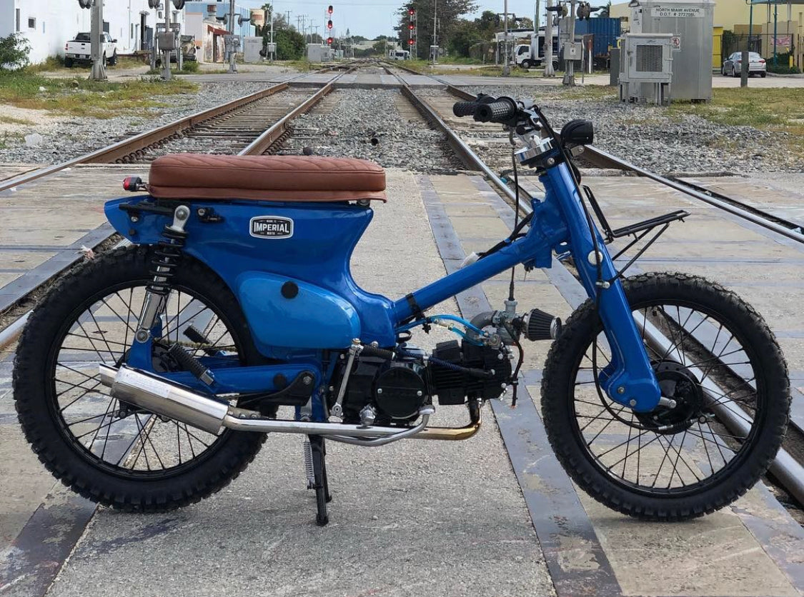 imperial moto bike image in blue color
