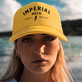 Imperial Moto Yellow Varsity Trucker Hat - LIMITED EDITION