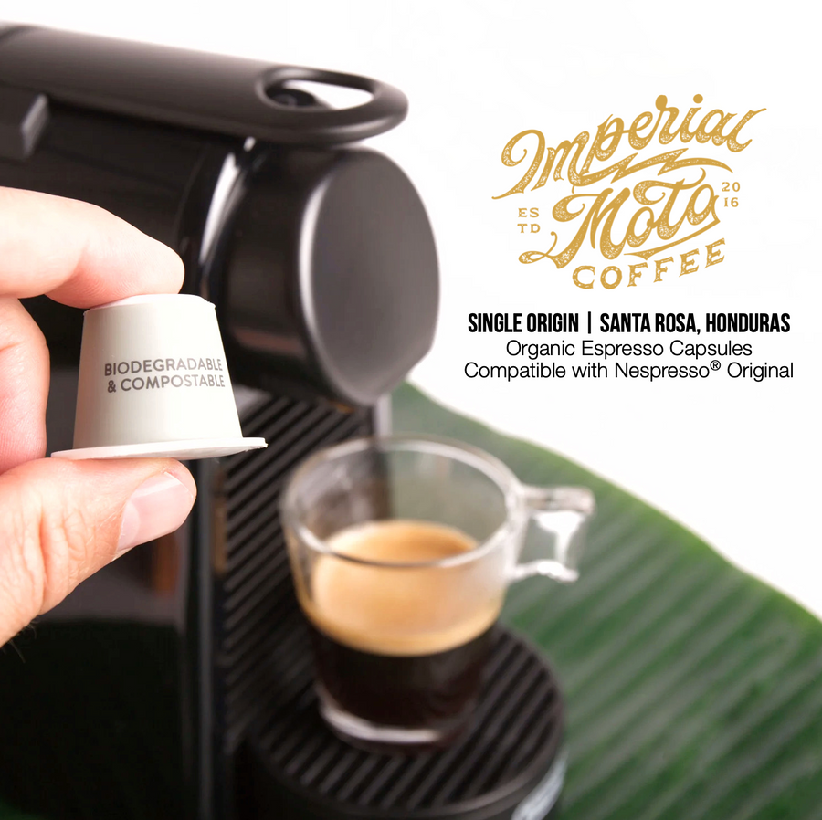 IMPERIAL MOTO COFFEE: Single Origin, Santa Rosa, Honduras Organic Espresso Capsules