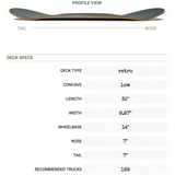 Imperial Moto | Imperial Dragon Football Shape Skateboard