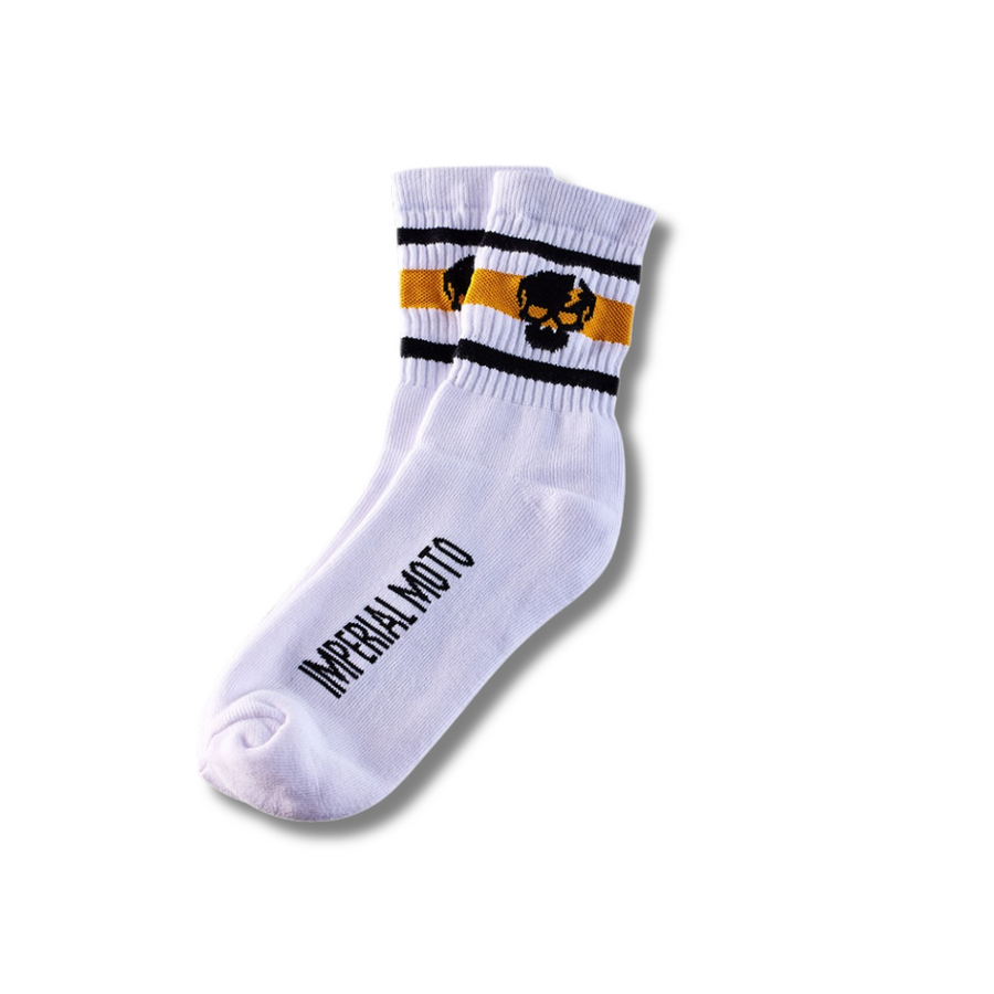 Imperial Moto Half-Crew Skull Sock